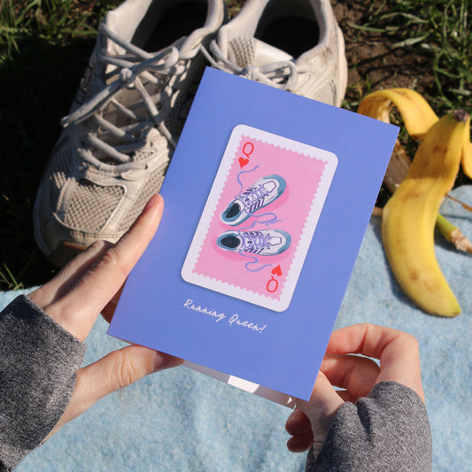Running Queen Greetings Card
