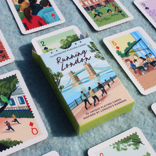 Running London Illustrated Playing Cards
