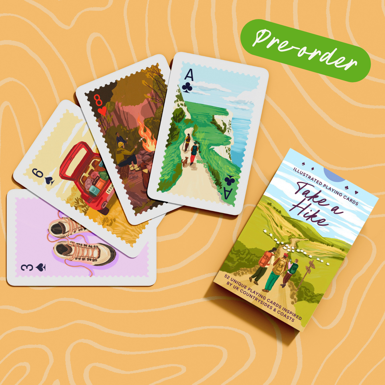 Pre Order - Take a Hike Illustrated Playing Cards