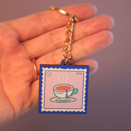 Tea and Coffee Keyrings