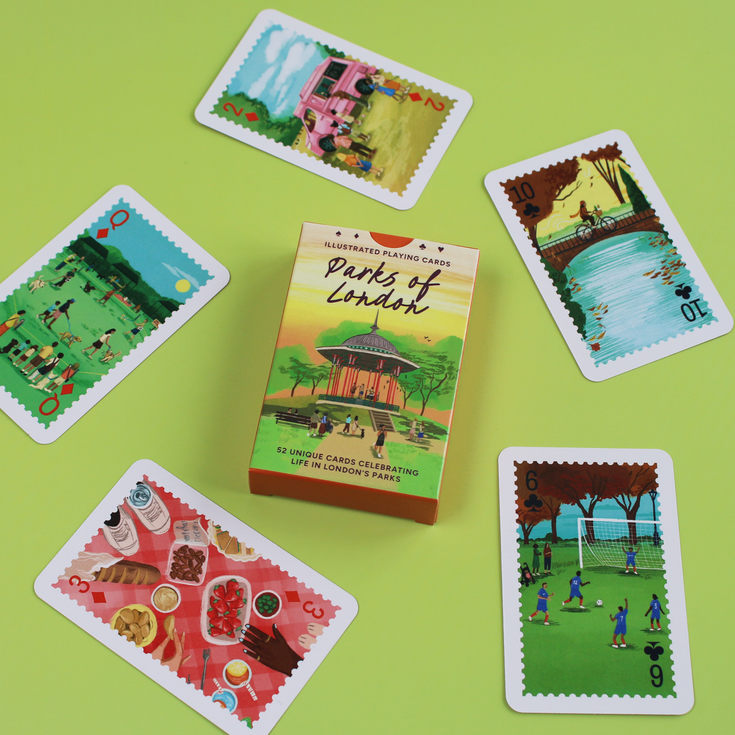Parks of London Illustrated Playing Cards