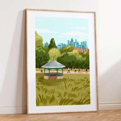 Hampstead Heath Runners Print