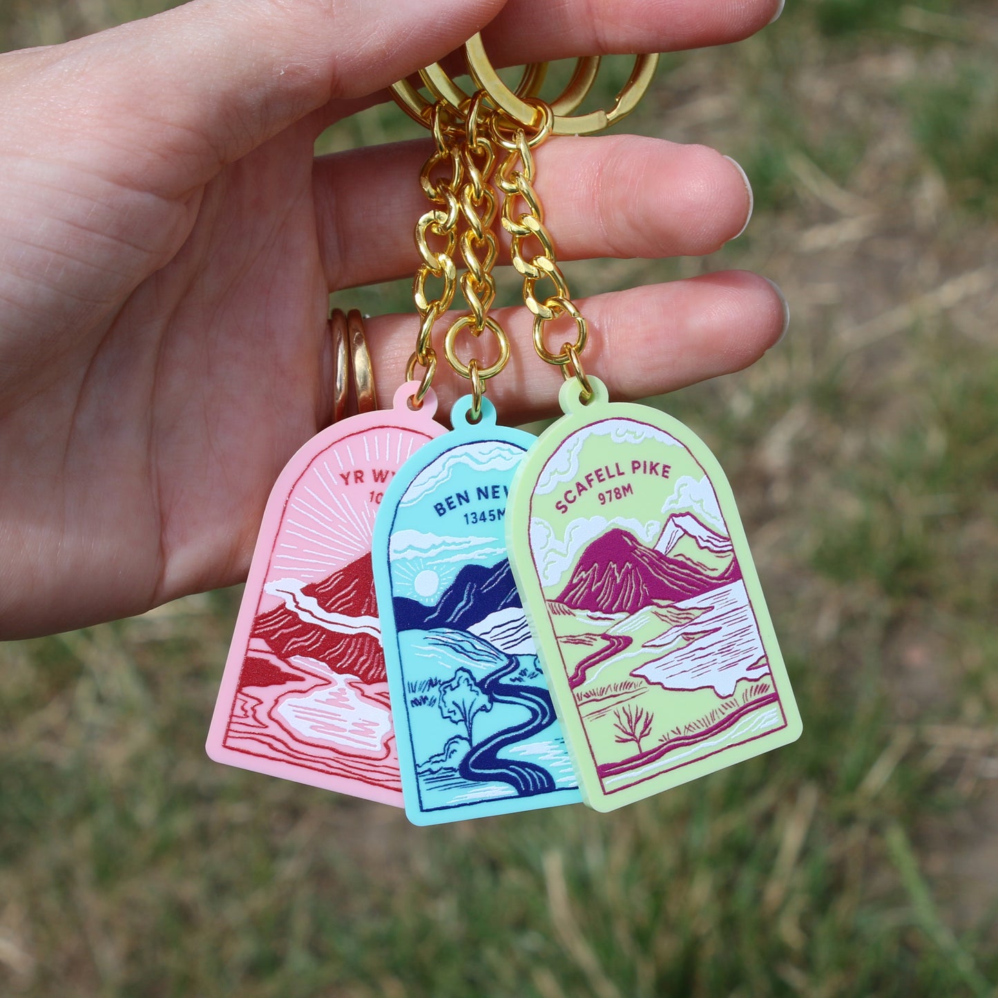 Three Peaks Keyrings