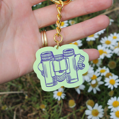 Binoculars Keyring