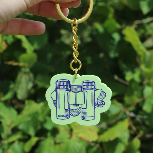 Binoculars Keyring