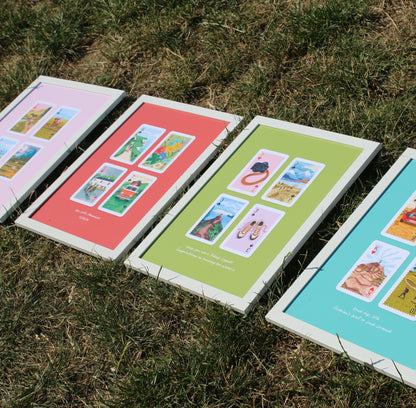 Personalised Playing Cards Hiking A4 Print