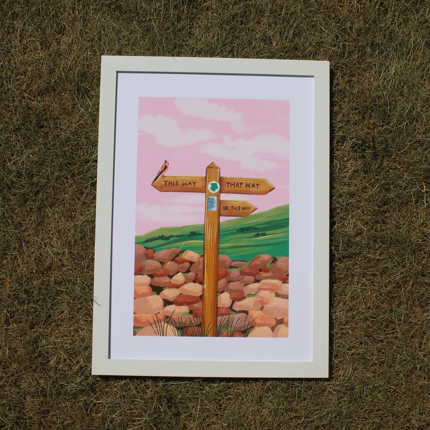 Signpost Hiking Print