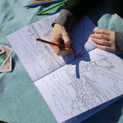 Running London Colouring Book