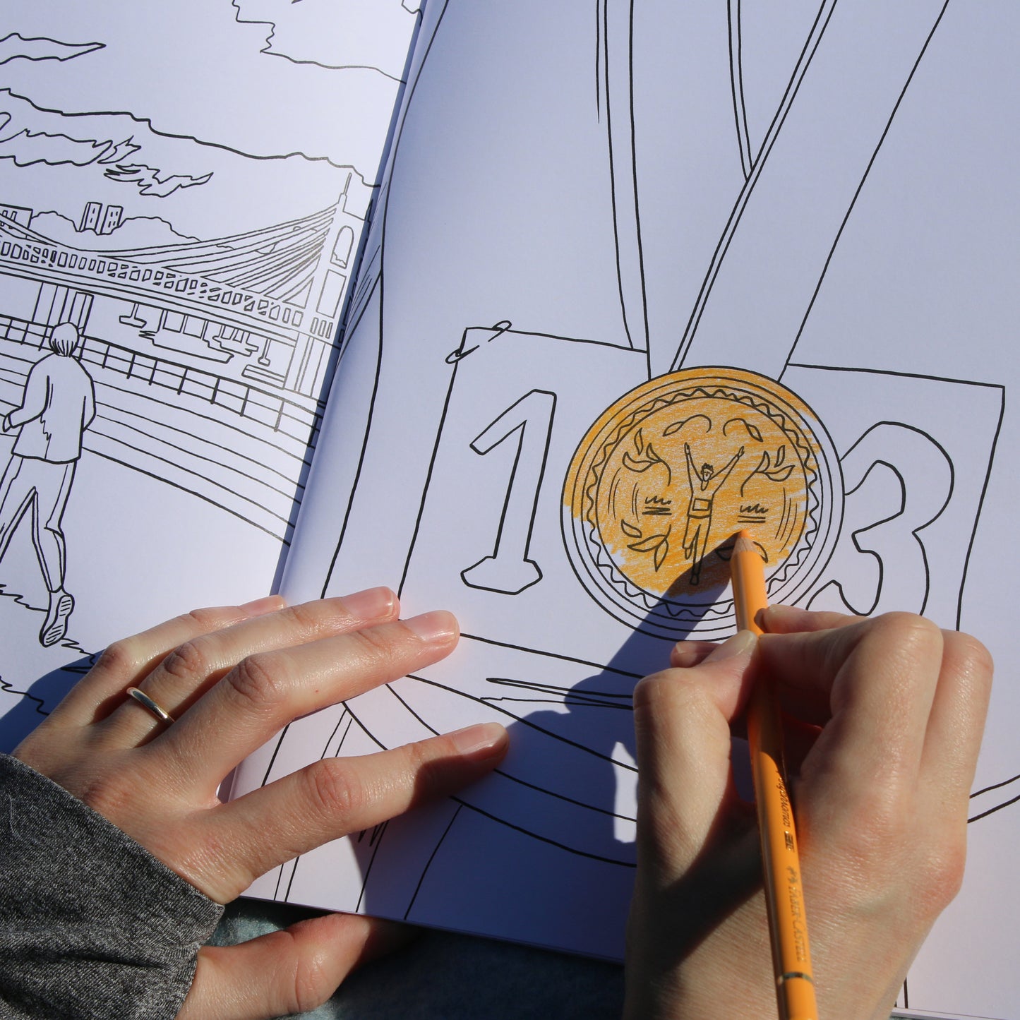 Running London Colouring Book