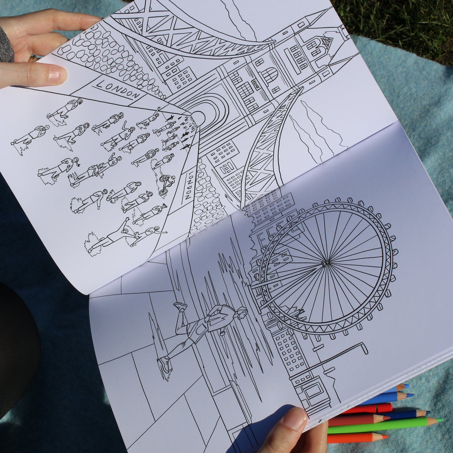 Running London Colouring Book