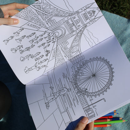 Running London Colouring Book