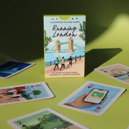 Running London Illustrated Playing Cards