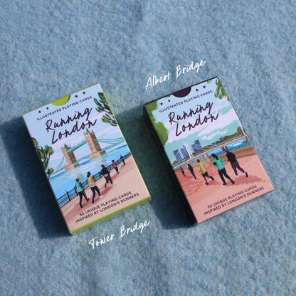 Running London Illustrated Playing Cards