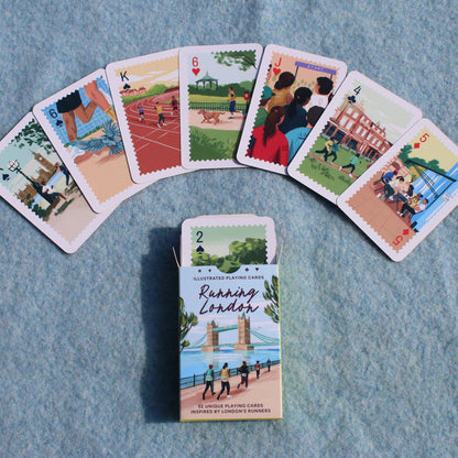 Running London Illustrated Playing Cards