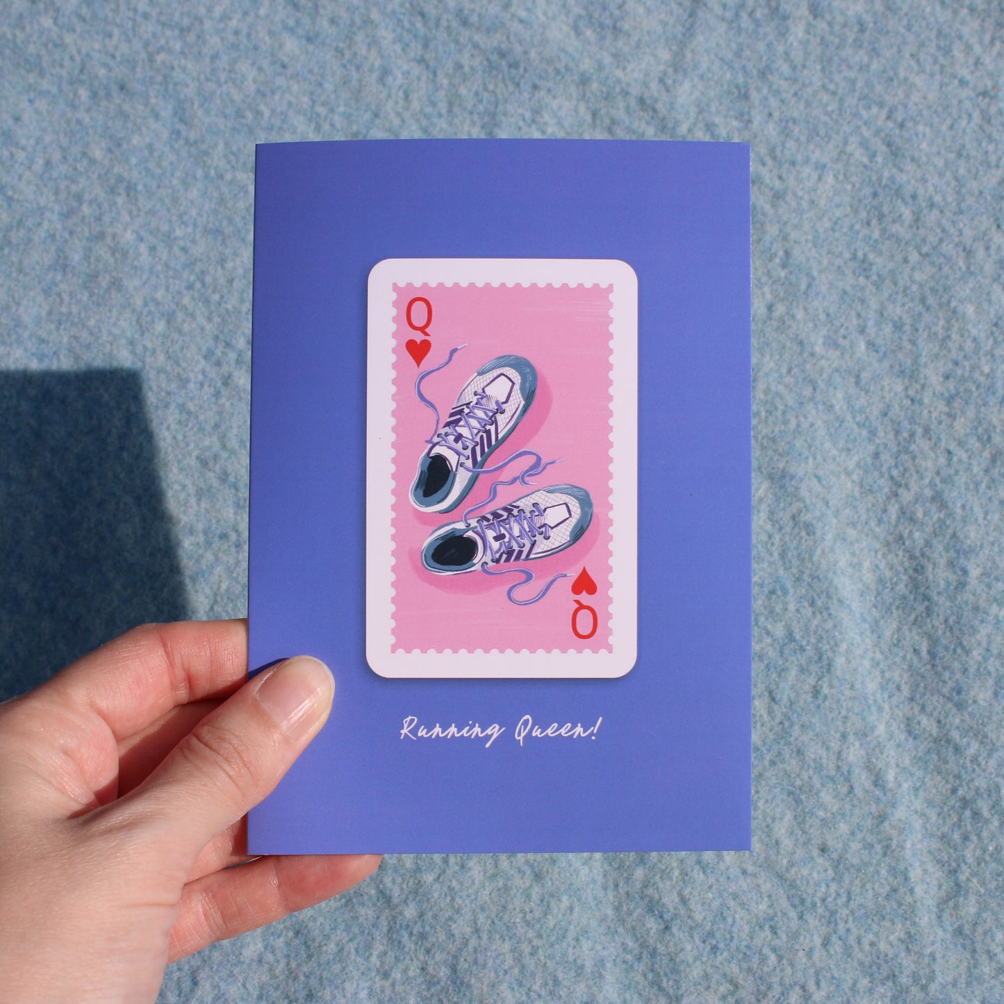 Running Queen Greetings Card