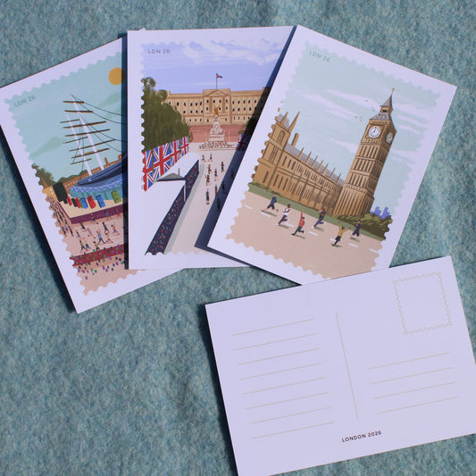 Running London Postcards x3 Set