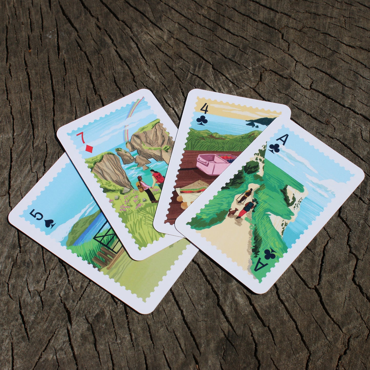 Take a Hike Illustrated Playing Cards