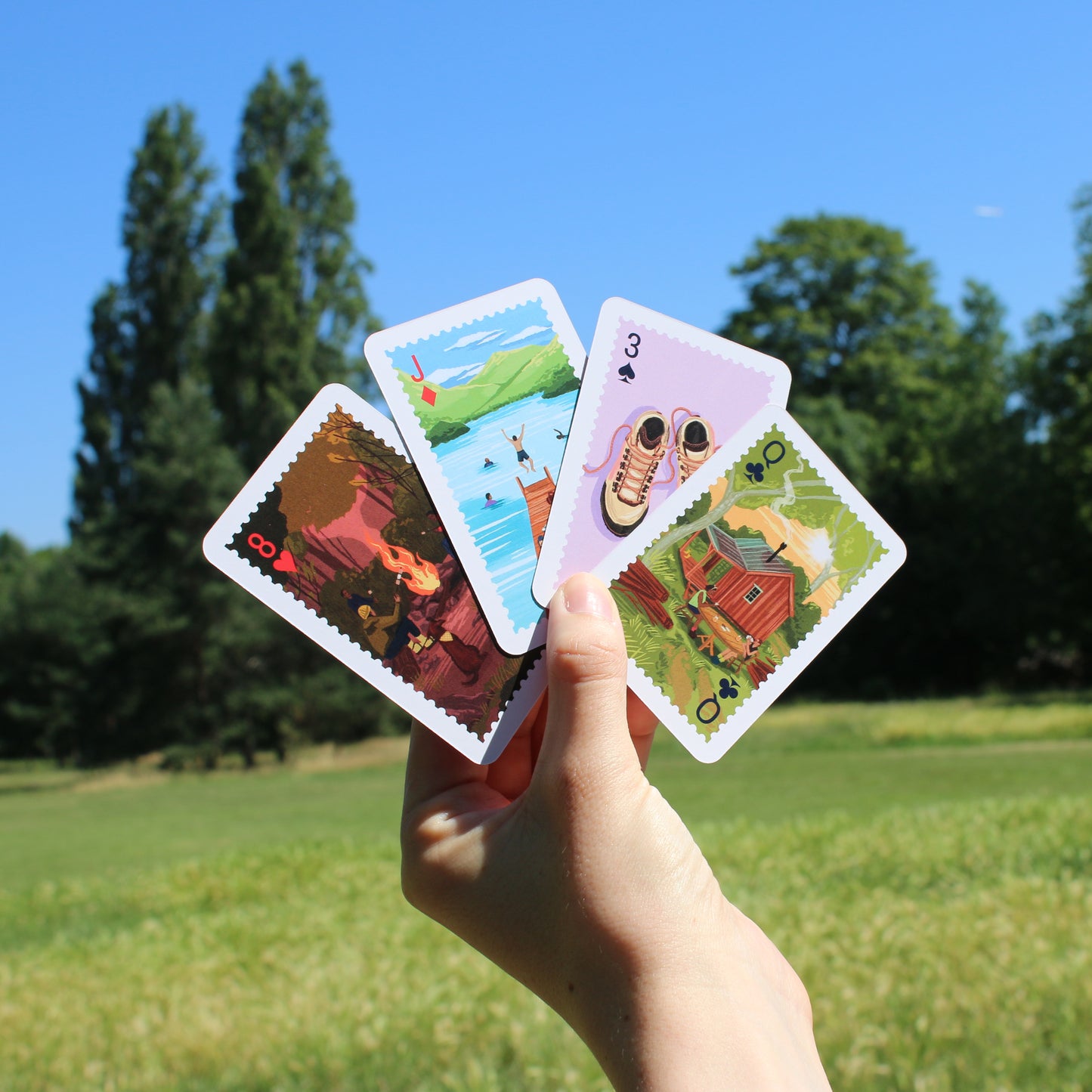 Take a Hike Illustrated Playing Cards