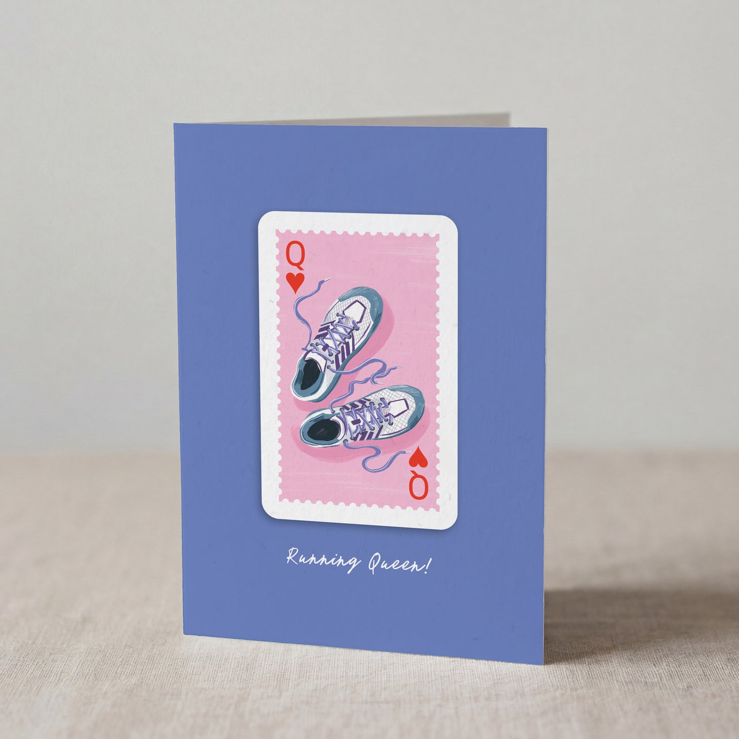 Running Queen Greetings Card