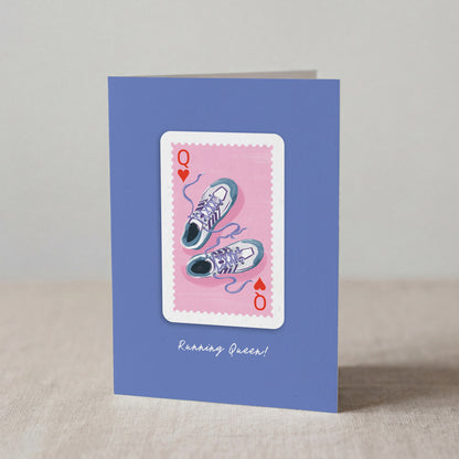 Running Queen Greetings Card
